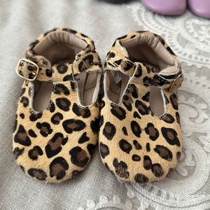 Monkey feet leopard print shoes
